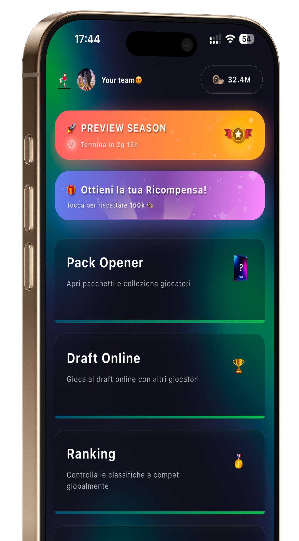 FC26 Home Screen Preview
